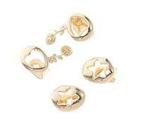 PACKOVE 4 Pièces Teeth Caps Punk Style Hip Hop Grills With Rose And Star Patterns For Halloween Party And Street Culture Accessories