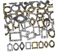 PACKOVE 40 Pièces Photo Métallique Miniature Décoration Vintage pour Nail Art Photo Baroque Élégant et Pratique