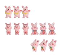 PACKOVE 40pièces Accessoire Cochon Résine Ornement pour Décoration Intérieure Porte-clés