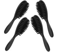 PACKOVE 4pcs Brosse à Barbe pour Homme en Bois et Nylon Résistante la Déformation Nettoie et Entretient la Barbe Parfaitement pour Usage Quotidien