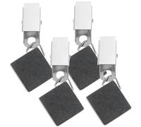 PACKOVE 4pcs Clip pour Housse de Table de Camping en Pierre et Fer, Poids de Nappe avec Pinces, Surface Lisse, Anti-Glissement, pour Usage Extérieur et Intérieur