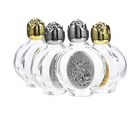 PACKOVE 4pièces Bouteilles Décoratives Pour Eau Bénite De Flacons Avec Motif Relief Pour Baptême Et Décoration Religieuse