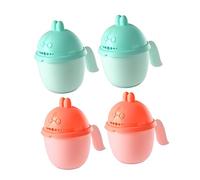 PACKOVE 4pièces Gobelets De Bain Pour Garçon Fille Lot Pour Rincer Shampoing Et Cheveux Avec Poignée Ergonomique Et Jet Eau Fin