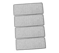 PACKOVE 4pièces Lingettes De Rechange Microfibre pour Balai Plat à Franges Utilisables sur Sols Secs Et Humides Dimensions Gris
