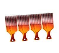 PACKOVE 4pièces Peigne à Cheveux Dent Large Pour Homme Huilé Glisse Doucement Sépare Et Coiffe Sans Tirer Résistant