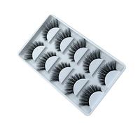 PACKOVE 5 Faux Cils pour Filles Cils Naturels et Réutilisables pour Usage et Professionnel