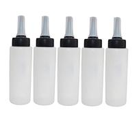 PACKOVE 5 Pièces Bouteilles Squeeze pour Salon Bouteilles Vides Recharges pour Nettoyage et Lavage de Cheveux Flacon Pratique pour Produits