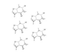 PACKOVE 5 Pièces Broche Molécule pour Chimie Badge Formule Chimique Épingle Sécurisée et Décorative pour Étudiants et Enseignants Science