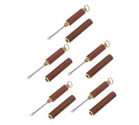 PACKOVE 5 Pièces Kit Nettoyage Oreilles -oreilles Métal Portable avec Embout Outil Sûr et Compact pour Élimination de Cérumen Rangement Pratique pour Voyage et Usage Familial