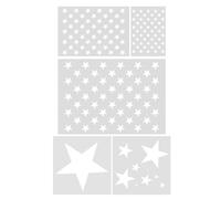 PACKOVE 5 Pièces Pochoirs de Dessin Réutilisables en Pp Blanc Formes Délicates pour Travaux Manuels et Planner, Modèle Artisanal pour Reconnaissance de Motifs et Décoration Créative