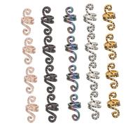 PACKOVE 50 Pièces Accessoires Dreadlocks Métal Spirale pour Tresses Anneaux de Cheveux Afro Colorés Bijoux Capillaires Légers et Confortables Agrafes pour Coiffures Rapides et Stylées