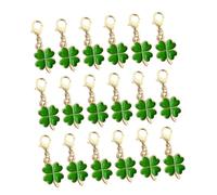 PACKOVE 50 Pièces Lucky Shamrock Charm Keyrings For Bags Wallets Backpacks Keychain Luck Accessory For Travel Party Daily Use