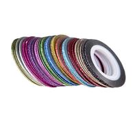 PACKOVE 52rouleaux Bande Adhésive Pour Nail Art Givré Outil Manucure Diy Femmes Couleurs Assorties