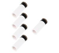 PACKOVE 5pcs Conseils de Queue de Billard à Vis 12mm en Plastique Blanc, Remplacement Confortable pour Queues de Billard et Pool, Accessoires Professionnels pour Snooker