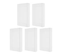 PACKOVE 5pièces Boîtier de Cassette Audio Transparent PVC avec Couvercle Anti-poussière Étui de Rangement Étanche pour Protection et Affichage des Cassettes Audio