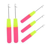 PACKOVE 5pièces Crochet à Loquet pour Dreadlocks de Crochets Ergonomiques Aiguilles à Tricoter Fil pour Cheveux Outils de Coiffage Légers et Portables