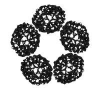 PACKOVE 5pièces Filet Pour Cheveux Femmes Filet à Chignon Couvre-chignon Sans Marque Outil Coiffure Support Cheveux Foulard Décoration Strass