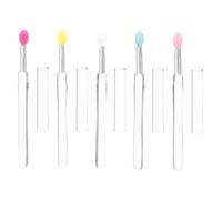 PACKOVE 5pièces Pinceau à Maquillage Silicone Réutilisable De Applicateurs Multi-fonctionnels Pour Et Ombres à Paupières Outil Pratique De Portable