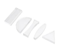 PACKOVE 5pièces Set de Lentilles Optiques Acrylique Convexes et Concaves pour Cours de Physique Matériel Expérimentation Scientifique Collège et Facile à Nettoyer