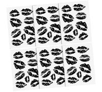 PACKOVE 6 Feuilles Bouilloire à Thé Tache Sur Les Lèvres Temporaire Pour Femme Fausses Lèvres Temporaire Pour Les Enfants Théière En Métal Cafetière Papier