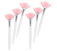 PACKOVE 6 Pièces Brosse à Poils Doux Du Visage Se Maquiller Pinceau De Maquillage Rougir Poudre Fondation Soin Du Visage Pinceaux De Maquillage Fard à Paupières Brosse Faciale Plastique