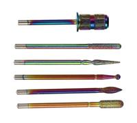 PACKOVE 6 Pièces Embouts Ponceuse pour Ongles en Émeri, Accessoires Manucure Professionnels, Têtes de Meulage pour Machine Manucure, pour Manicure à Domicile
