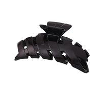 PACKOVE 6 Pièces Grandes Pinces à Cheveux Plastique Clips de Forme de Poisson Accessoires pour Cheveux Noir Écaille de Tortue Chacun