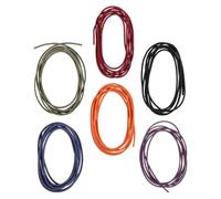 PACKOVE 6 Pièces Lot de Bandes Élastiques Nylon Multicolores pour Carnets de Voyage Cordons Réglables et Résistants pour Journaux Cahiers et Accessoires de Bureau