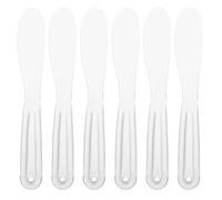 PACKOVE 6 Pièces Spatules Maquillage Transparentes Applicateurs Réutilisables pour Masque Facial Ustensiles Cosmétiques Plastique pour Crème Argile et Lotion Outil Beauté Pratique pour