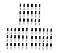 PACKOVE 60 Pièces Bouteilles Vides Vernis à Ongles Verre Transparent avec Pinceau Rechargeables et Étanches pour Gel Ongle et Nail pour Amoureux de Manucure