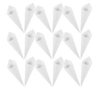 PACKOVE 60 Pièces Cônes Stockage Ample en Papier Kraft Blanc pour Confettis de Mariage Organisation Facile, Décoration Élégante pour Petits Bouquets et Bonbons en Fête