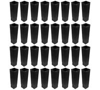 PACKOVE 60 Pièces Pot de Pépinière pour Agrumes et Orangers, PP Noir