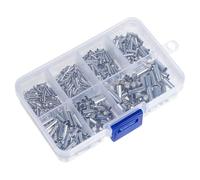 PACKOVE 600 Pièces Kit de Cosses Électriques en Métal Argenté, Embouts de Câbles Non Isolés Faciles à Installer, Bornes de Câblage Conformes aux Normes Électriques