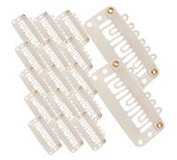 PACKOVE 60pièces Clips Pour Extensions De Cheveux Et Perruques Lot De Clips Pour Femmes Extensions Et Fixations Sans Couture
