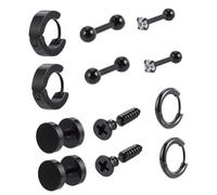 PACKOVE 6Paires Boucles Oreilles Inoxydable Pendants Oreilles Accessoire de Mode Punk pour Toutes Occasions