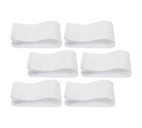 PACKOVE 6pcs Brassards de Football Blancs en Nylon, Brassard D'équipe Élastique Ajustable, Coupe et Ajustée pour Sports Collectifs et Volley-Ball