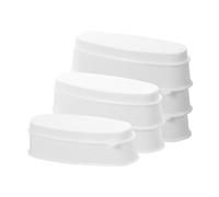 PACKOVE 6pièces Boîte à Poudre pour Manucure Française à Tremper Outil pour Recycler la Poudre Plateau de Rangement pour Boîte de Recyclage Compacte Outil Essentiel pour Trempage