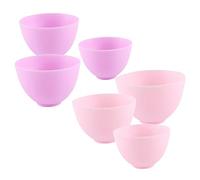 PACKOVE 6pièces Bol Silicone Mélangeur Réutilisable Pour Préparation De Masques Faciaux Lot De Bols à Masques Pour Fabrication Maison