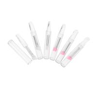 PACKOVE 6pièces Brosse Applicatrice De Maquillage Pour Yeux Silicone De Roses Blanches Pour Application De Fards à Paupières Soin Yeux Avec Couvercle