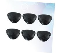 PACKOVE 6pièces Cache-œil Pirate Imprimé Lot pour Halloween Fêtes Cosplay et Spectacles avec Motifs Squelette et Pirates Détaillés