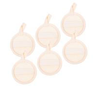 PACKOVE 6pièces Éponges Exfoliantes Luffa Naturel pour Visage Corps Lot de Disques de Gommage sans Produits Chimiques pour Bain Douche