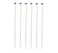 PACKOVE 6pièces Extensions De Cheveux Tinsel Brillant Et Accessoires Éblouissants Pour Festivals Et Cosplay
