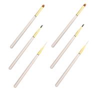 PACKOVE 6pièces Kit De Pinceaux Pour Nail Art Stylo Liner Pinceau Dégradé à Fleurs Outils De Précision Pour Vernis Gel Et Manucure Facile