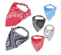 PACKOVE 6Pièces Lot de Bandanas Élastiques Chiffon Foulards Colorés Décoratifs pour Cheveux Idéals pour Festivals et Activités Extérieures