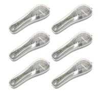 PACKOVE 6pièces Support de Rasoir Plastique Étui de Voyage pour Homme Coffret de Rasage Portable Trousse de Rangement Sac de Protection pour Rasoir Manuel Organisateur de Voyage