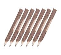 PACKOVE 7 Pièces Crayons en Bois Branche Rustiques pour Garçon et Filles | Bois Marron, Prise en Main Confortable, Écriture Améliorée, Design Réaliste et Unique
