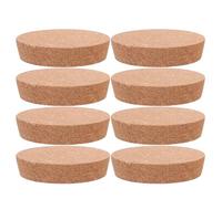 PACKOVE 8 Pièces Lot de Bouchons de Bouteille Coniques en Liège Marron, Étanches et Anti-goutte, Adaptés pour Carafes et Bouteilles, pour Travaux Manuels