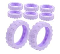 PACKOVE 8 Pièces Valise Manche de Protection des Roues à Bagages de roulettes de Bagages Couvoirs de Roue de Validation de Remplacement Gel de silice Violet