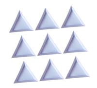 PACKOVE 80 Pièces Plateau de bijoux d'art nail plateaux pour prothésiste ongulaire technologie des ongles outil plateaux de manucure plateaux de rangement triangulaires