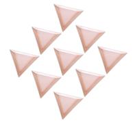 PACKOVE 80 Pièces Plateau de bijoux d'art nail plateaux trousse UV Clous Gel outils manucure outils de rangement triangulaires rose